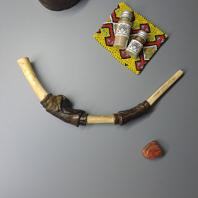 Тепи из кости с семечкой гуайруру+ рапэ в подарок