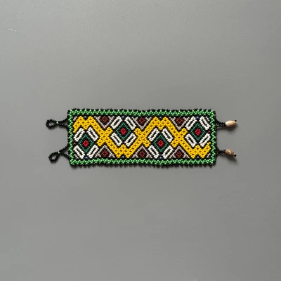 Бисерный браслет Шипибо Перу 1